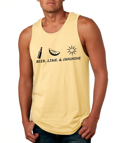 Beer lime and sunshine Men's Jersey Tanktop - ALLNTRENDSHOP