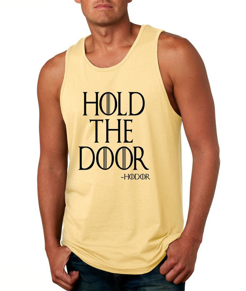 Hold the door Hodor Men's Jersey Tanktop - ALLNTRENDSHOP