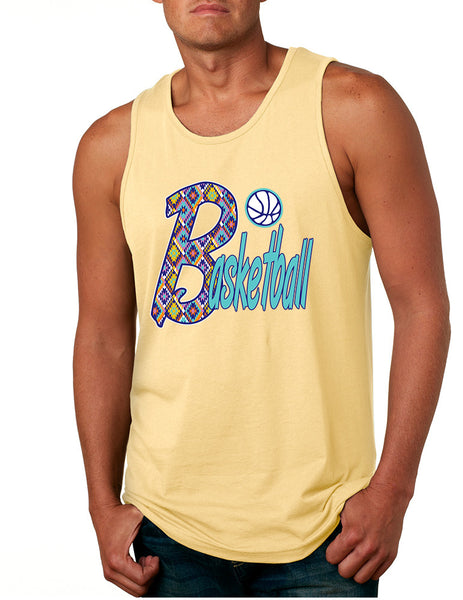 Men's Tank Top Basketball Aztec Love Sport Gym Top Fitness