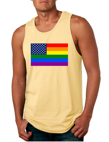 Men's Tank Top United States Gay Pride Flag Support Love Top