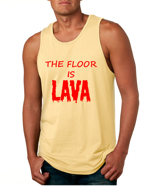Men's Tank Top The Floor Is Lava Game Red Hot Popular Funny Top