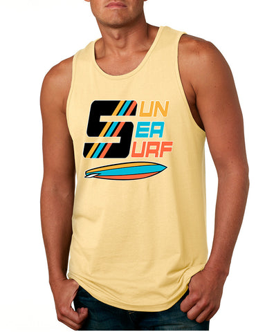 Men's Tank Top Sun Sea Surf Lover Summer Beachwear Outfit