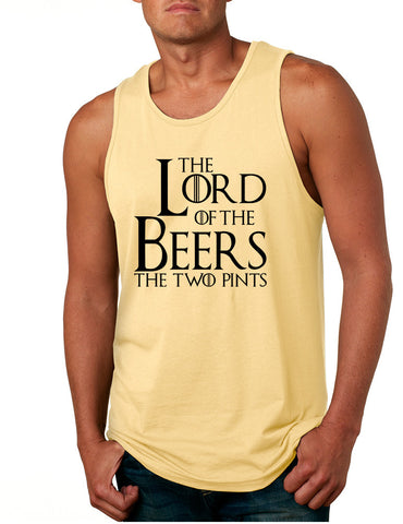 Men's Tank Top The Lord Of The Beers Two Pints Humor Top