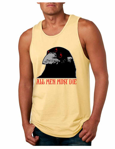 Three-eyed Crow All men must die men jersey tank top - ALLNTRENDSHOP - 1