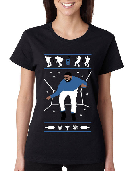 Women's T Shirt Hotline Bling Blue Cool Xmas Gift Holiday Hotline Tee - ALLNTRENDSHOP - 2