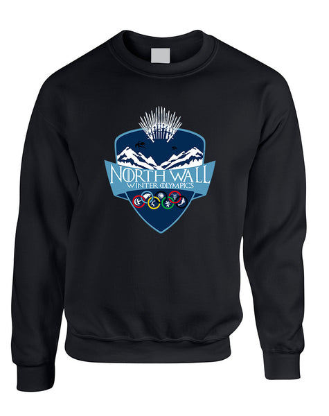 Adult Sweatshirt North Wall Winter Olympics Popular Cool