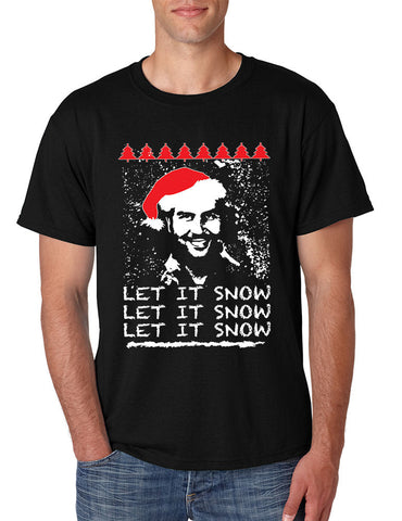 Men's T Shirt Pablo Escobar Snow Ugly Xmas Let It Snow Tee - ALLNTRENDSHOP - 1