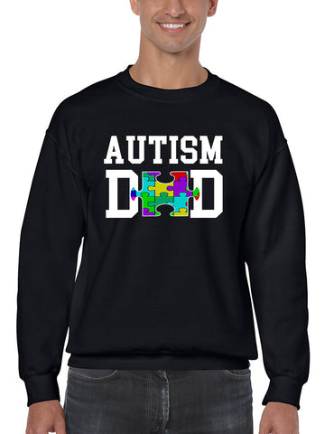Men's Sweatshirt Autism Dad Proud Autistic Awareness Top