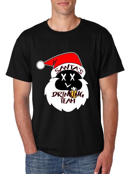 Men's T Shirt Santa's Drinking Team Cool Xmas Funny Top Gift - ALLNTRENDSHOP - 2
