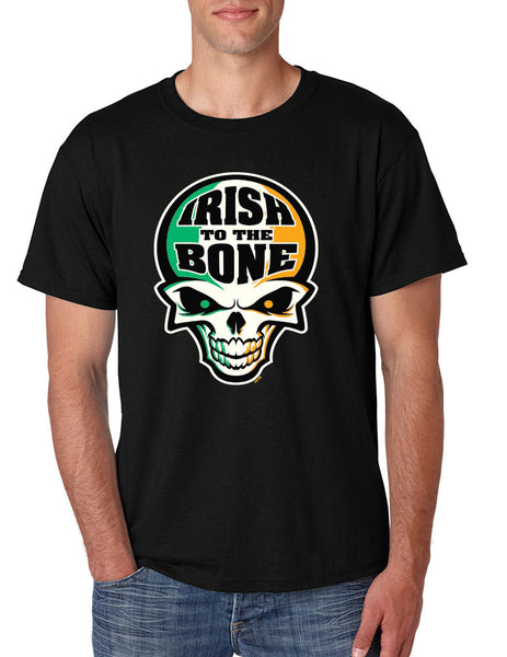 Irish To The Bone Skull Men T-shirt St Patrik - ALLNTRENDSHOP - 3
