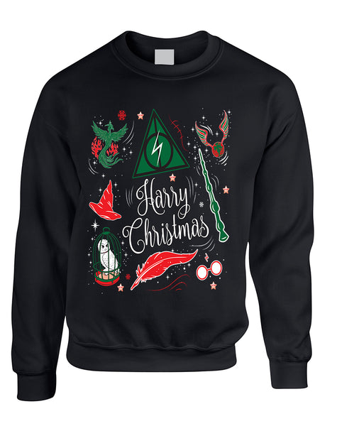 Adult Sweatshirt Harry Christmas Cute Holiday Ugly Xmas Sweater