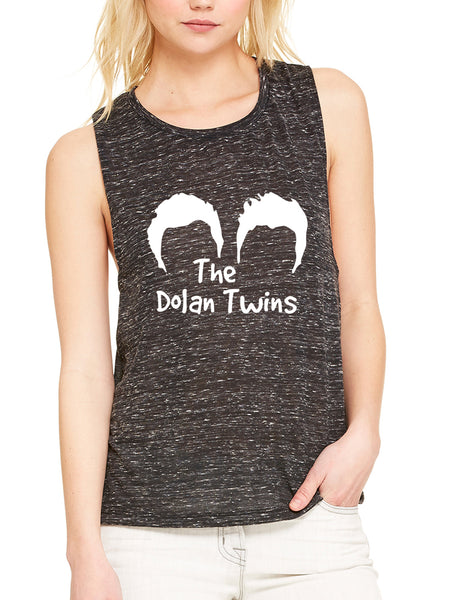 Women's Flowy Muscle Top The Dolan Twins Trendy Cute Top