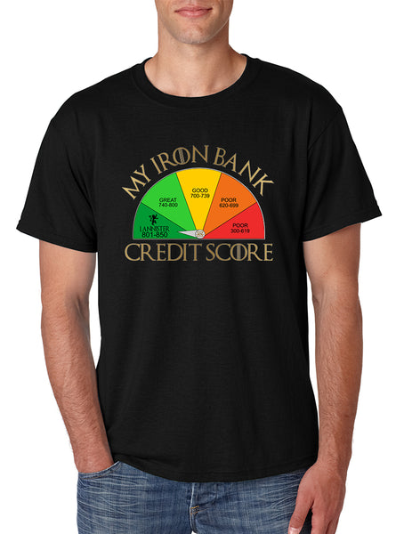 Men's T Shirt My Iron Bank Credit Score Lannister Tee