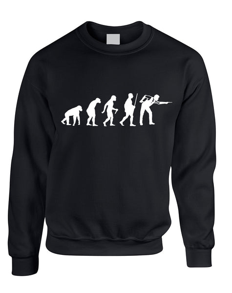 Adult Sweatshirt Pool Snooker Evolution Funny Billiards Top
