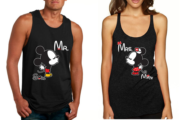 Mr soul Mrs mate kiss couples tanktops Valentines day - ALLNTRENDSHOP - 3