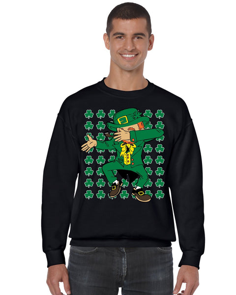 Dabbing Irish Leprechaun St patrick men sweatshirt - ALLNTRENDSHOP