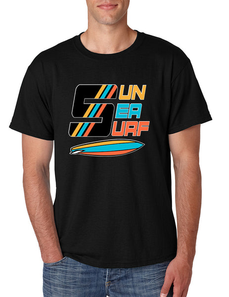 Men's T Shirt Sun Sea Surf Lover Summer Beachwear Outfit