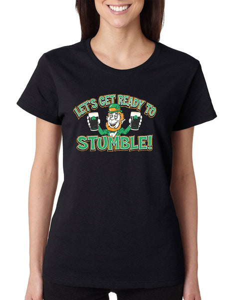 let`s get ready to stumble St patrick women t-shirt - ALLNTRENDSHOP - 5