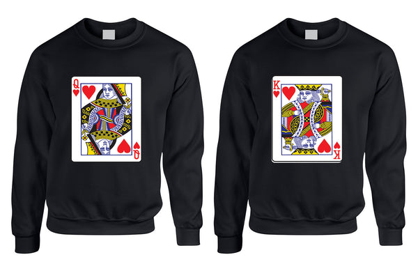 King and Queen matching couples sweatshirt Valentines day - ALLNTRENDSHOP - 5