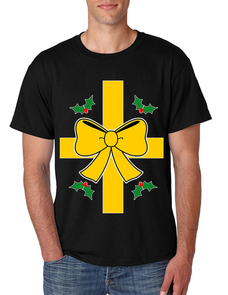 Men's T Shirt Christmas Gift Wrap Xmas Ugly T Shirt Funny Top - ALLNTRENDSHOP - 5