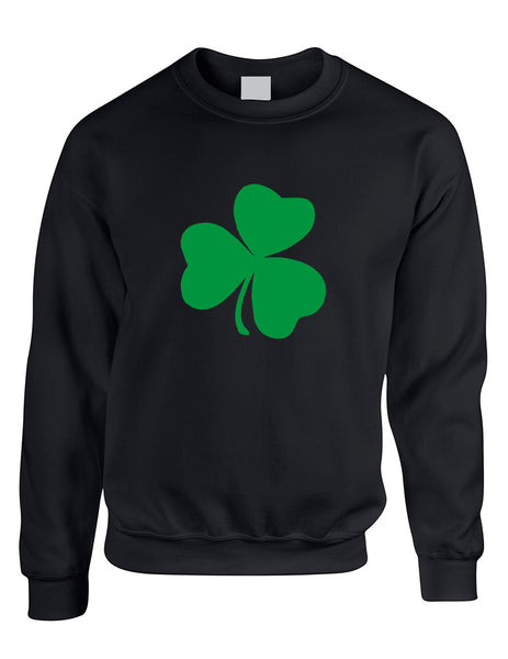 Adult Sweatshirt Green Shamrock Graphic St Patrick's Day Top - ALLNTRENDSHOP - 3