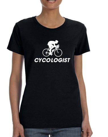 Women's T Shirt Cycologist Cycling Love Sport T Shirt
