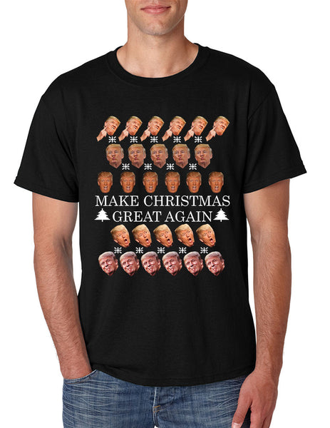 Men's T Shirt Make Christmas Great Again Trump Shirt Xmas Gift - ALLNTRENDSHOP - 3