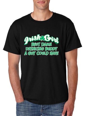 Irish girl best Drinking buddy Men T-shirt - ALLNTRENDSHOP - 1