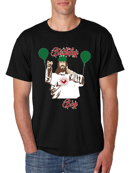 Men's T Shirt Birthday Boy Jesus Ugly Christmas Sweater Xmas