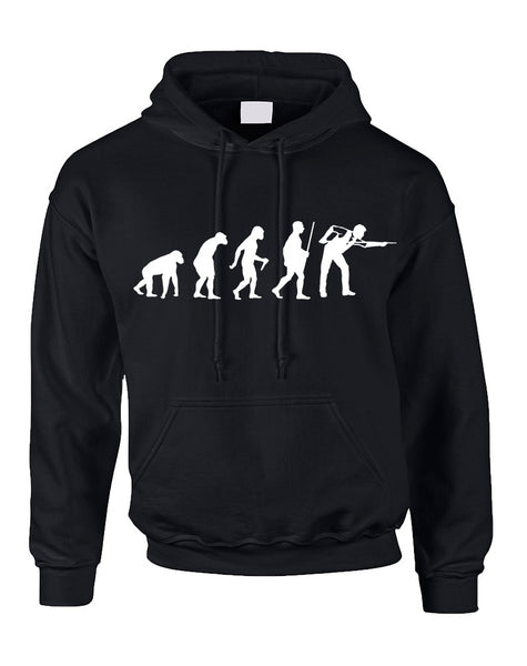 Adult Hoodie Pool Snooker Evolution Humor Billiards Top