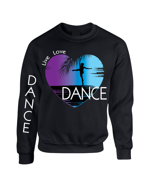 Adult Sweatshirt Dance Art Purple Print Love Cute Top Nice Gift - ALLNTRENDSHOP - 2