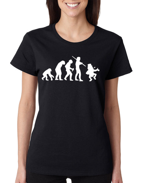 Women's T Shirt Irish Evolution Leprechaun St Patrick's Tee - ALLNTRENDSHOP - 2