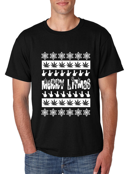 Merry Litmas bong Mens T-shirt - ALLNTRENDSHOP - 1