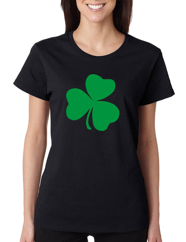 Women's T Shirt Green Shamrock Graphic St Patrick's Day Tee - ALLNTRENDSHOP - 1