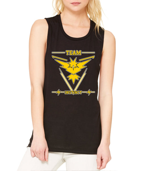 Women's Flowy Muscle Top Team Instinct Yellow Team Top - ALLNTRENDSHOP - 4