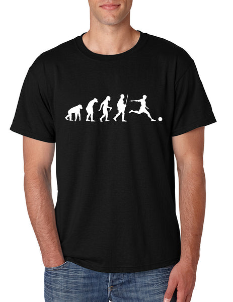 Men's T Shirt Soccer Evolution Funny Love Sport Shirt