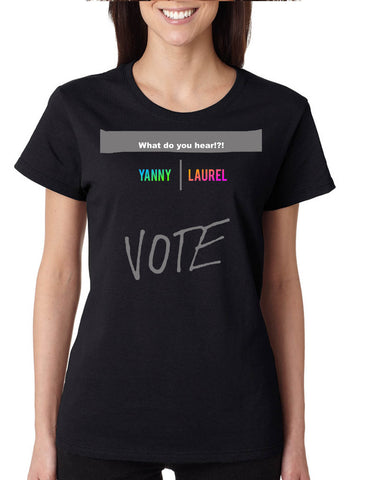 Women's T Shirt Yanny Or Laurel Debate Viral Audio Clip Popular Vote