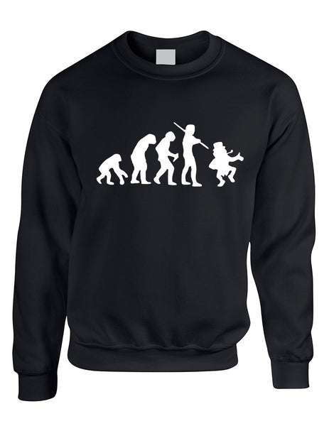 Adult Sweatshirt Irish Evolution Leprechaun St Patrick's Top - ALLNTRENDSHOP - 2