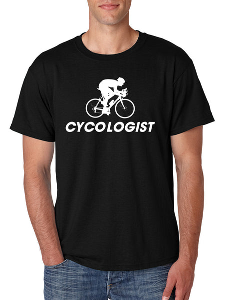 Men's T Shirt Cycologist Cool Cycling Love Sport Tee Shirt