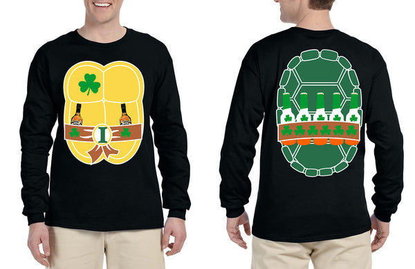 Men's Long Sleeve Irish Ninja St Patrick's Day Cool Shirt