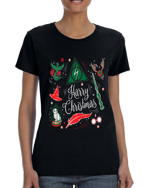 Women's T Shirt Harry Christmas Cute Holiday Ugly Xmas Tshirt