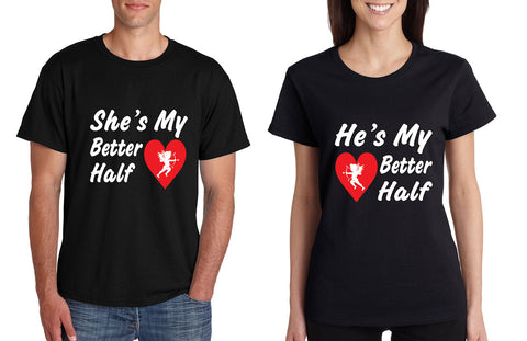 she and hes my better half T-Shirts - ALLNTRENDSHOP - 1