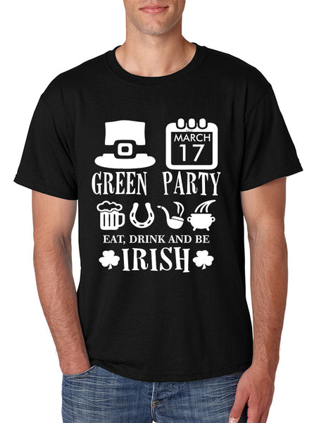 Men's T Shirt Green Party St Patrick's Day Shirt Drunk Tee