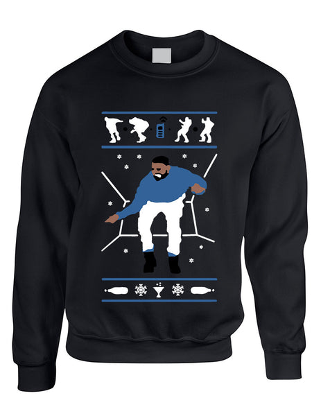 Adult Sweatshirt Hotline Bling Blue Ugly Xmas Gift Holiday Hotline Top - ALLNTRENDSHOP - 4