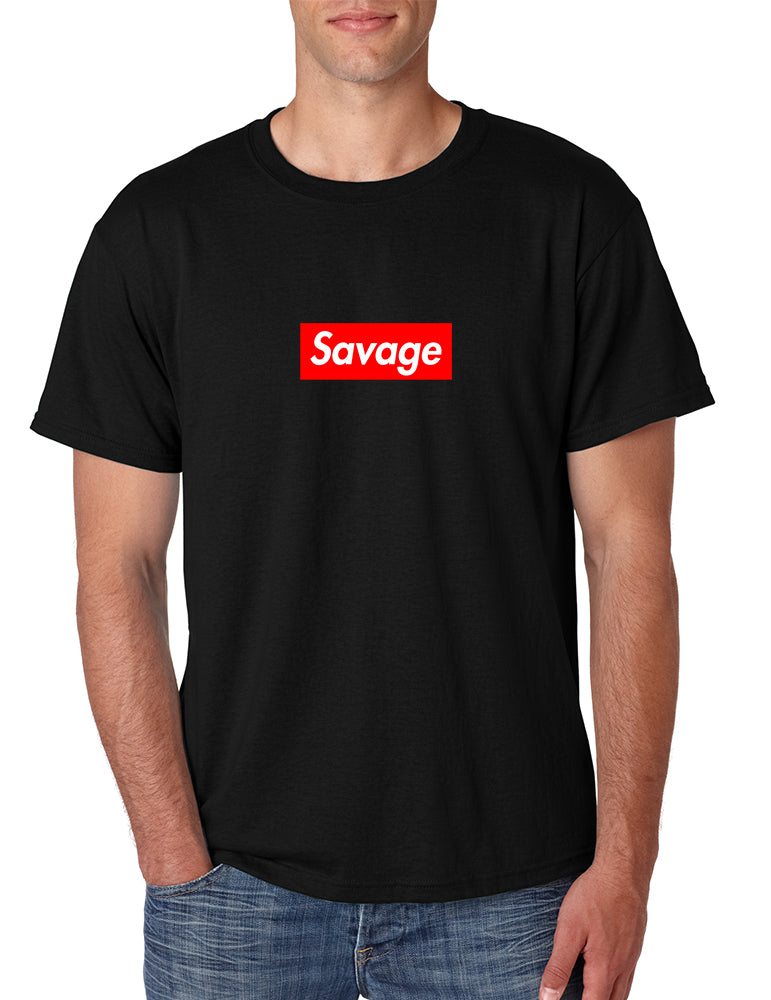 Men's T Shirt Savage Red Box Cool Popular Tshirt