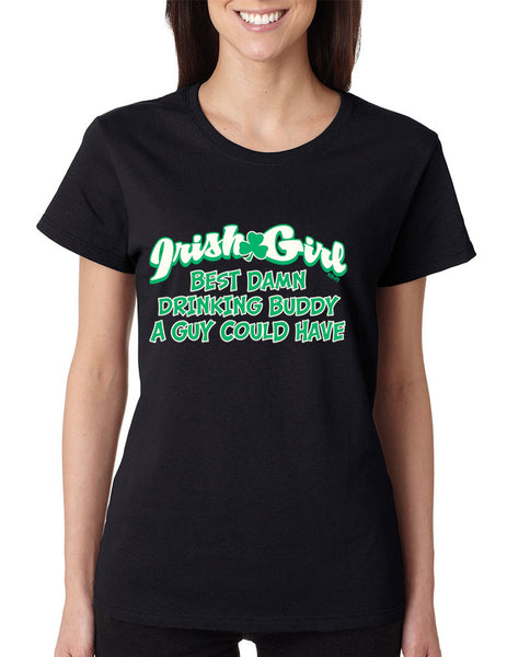 Irish girl best Drinking buddy women t-shirt st patricks - ALLNTRENDSHOP - 1