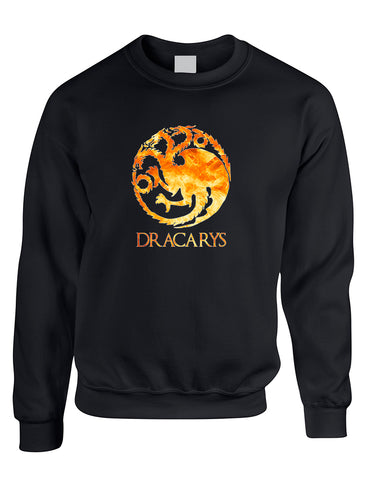Adult Sweatshirt Dracarys Popular Trendy Top