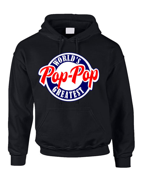 Men's Hoodie World's Greatest Pop Pop Love Family Top