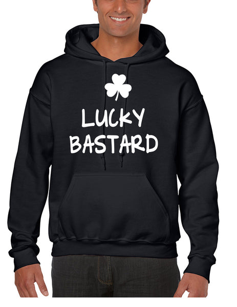 Men's Hoodie Lucky Bastard Shamrock St Patrick's Day Top