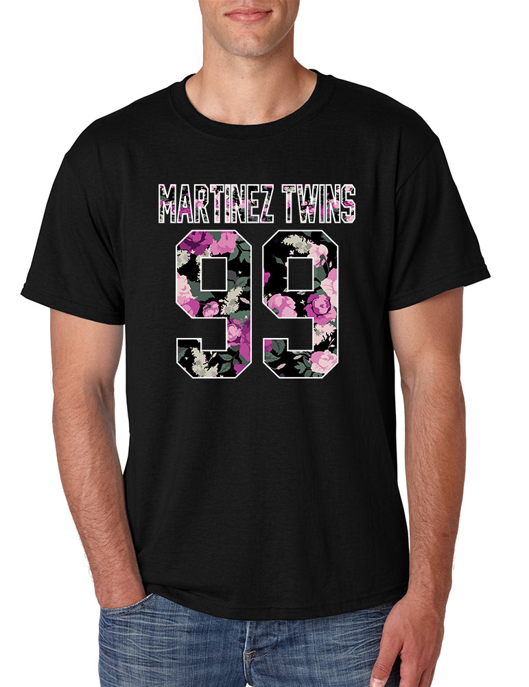 Men's T Shirt Martinez Twins 99 Flower Print Cool Trendy TShirt